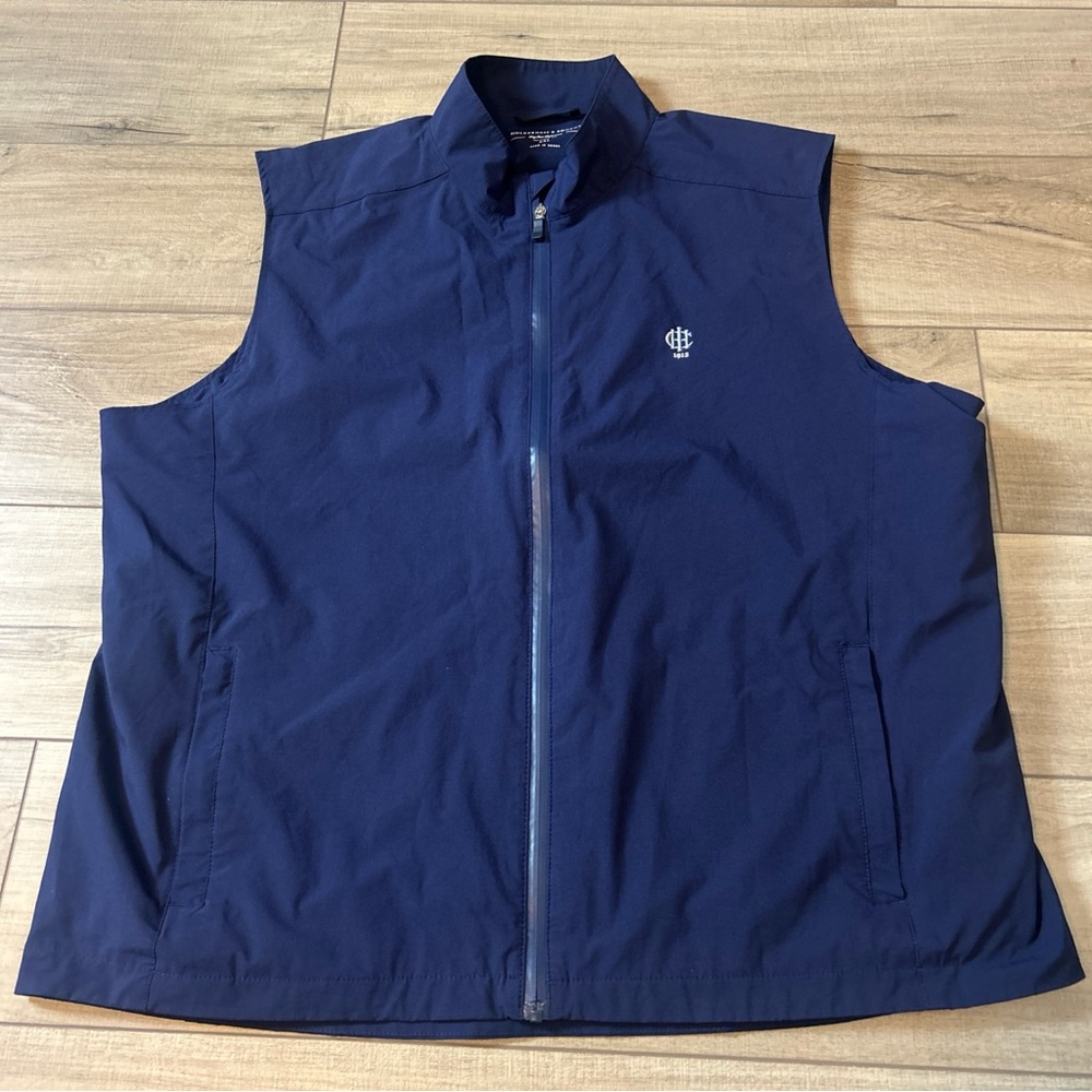 Holderness & Bourne Golf Vest DryLuxe Performance Sports Travel Blue Mens 2XL